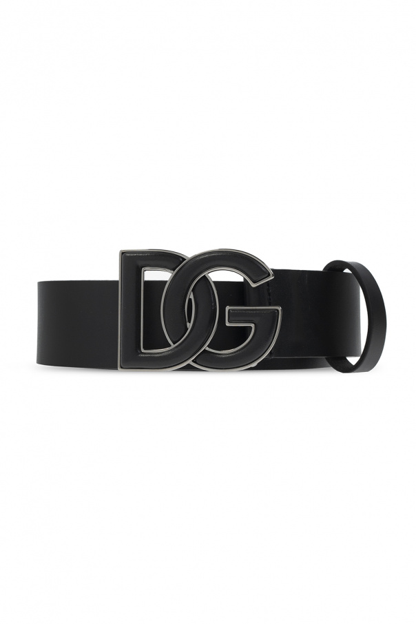 Dolce & Gabbana Loged T-shirt Leather belt