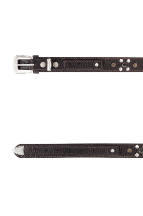 Lemaire Leather belt with studs
