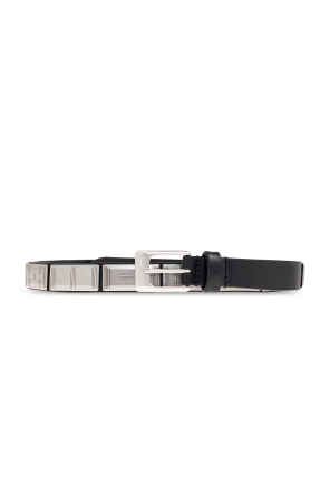 Leather belt with applications od Lemaire