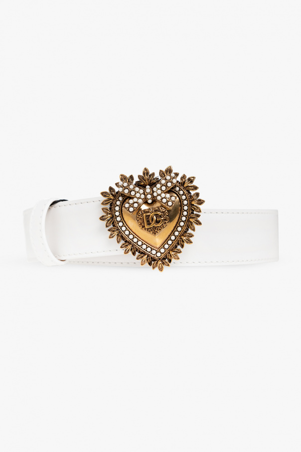 Dolce & Gabbana Pasek z klamrą w kształcie serca