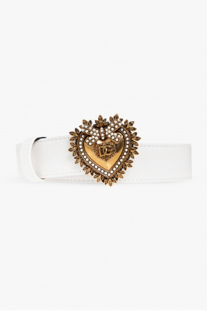 Belt with heart buckle od dolce printed & Gabbana