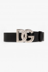 Dolce & Gabbana BLACK Patent leather belt with logo