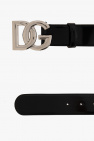 Dolce & Gabbana BLACK Patent leather belt with logo