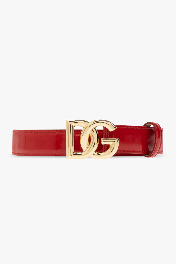 dolce with & Gabbana Leather belt with logo