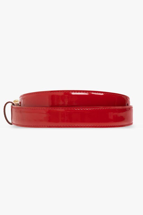 Dolce & Gabbana logo detail knitted jumper Leather belt with logo