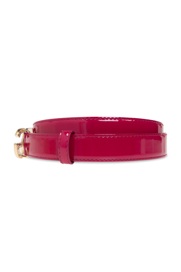 dolce full-zipped & Gabbana Leather belt with logo