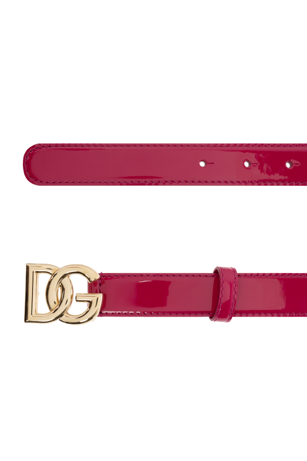 dolce full-zipped & Gabbana Leather belt with logo
