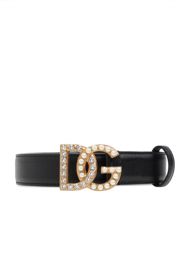 Черные женские куртки Dolce & Gabbana Leather belt