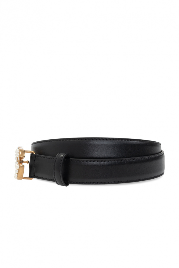 Черные женские куртки Dolce & Gabbana Leather belt