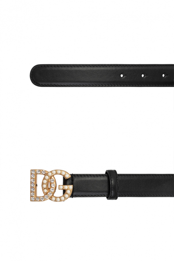 Черные женские куртки Dolce & Gabbana Leather belt