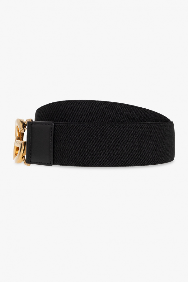 dolce Schultertasche & Gabbana high-neck cotton zip cardigan Elastic belt with logo