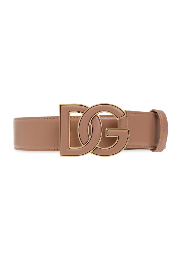 Dolce & Gabbana NS1 studded sandals Leather belt with logo