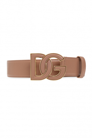 Dolce & Gabbana logo plaque buckle belt
