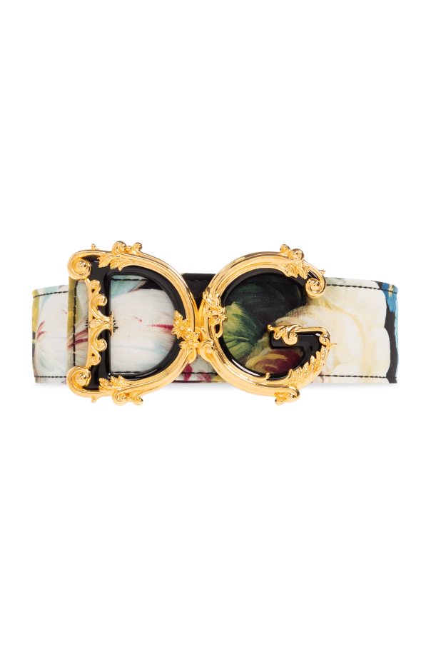Belt with floral motif od Dolce & Gabbana