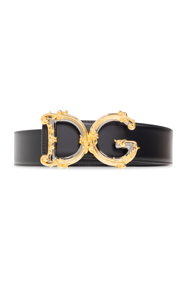 Black Leather belt Dolce & Gabbana - Vitkac GB