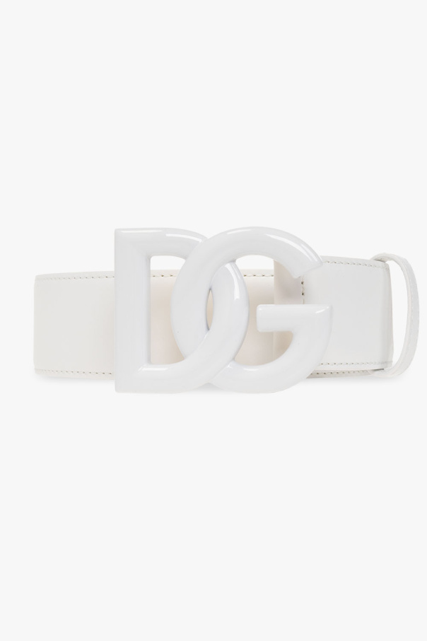 Dolce & Gabbana Dolce & Gabbana logo belt White
