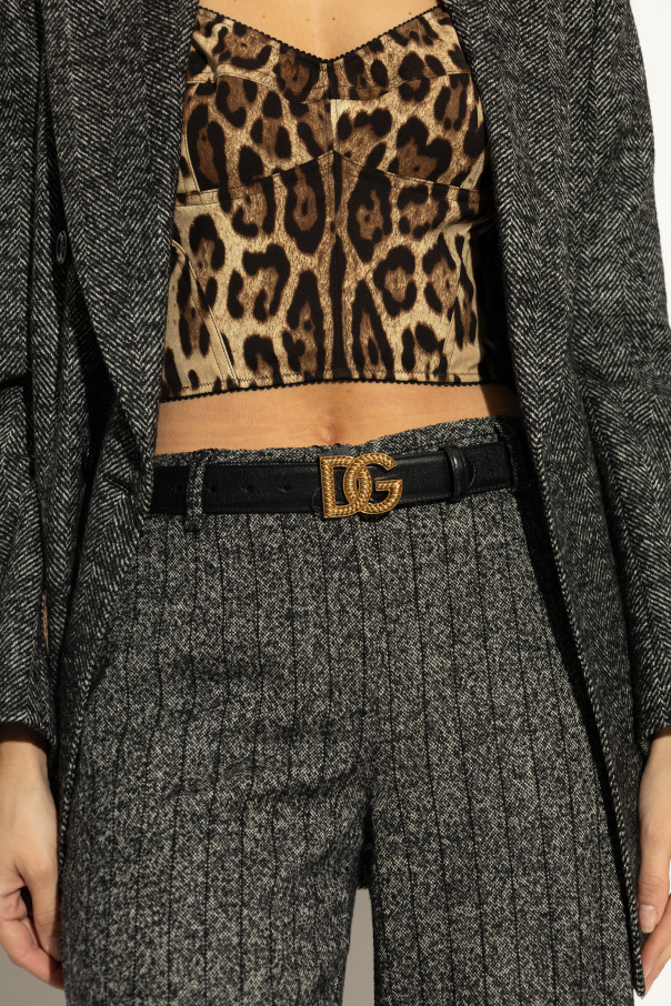 Dolce & Gabbana Skórzany pas