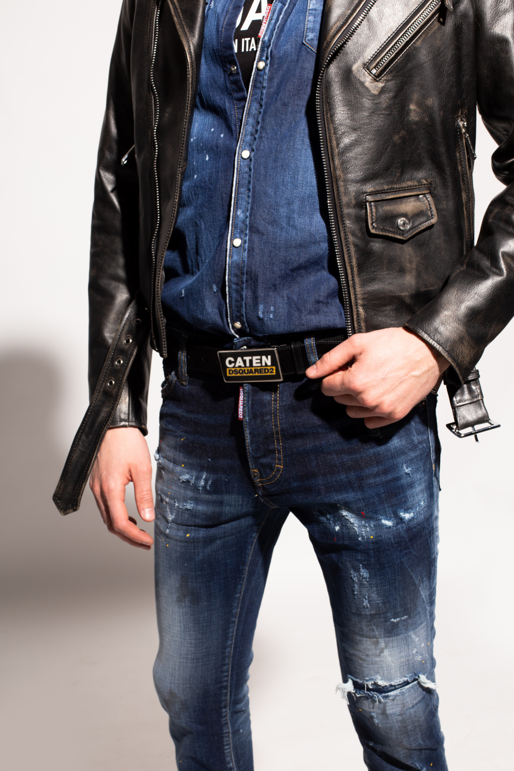 Dsquared2 Belt with decorative buckle