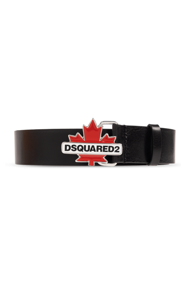 Leather belt with logo buckle od Dsquared2