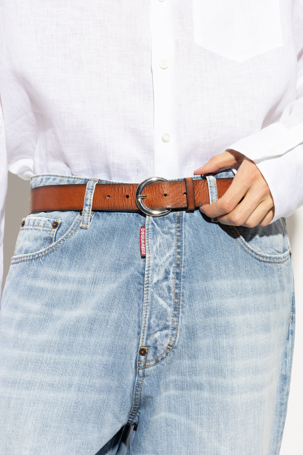 Dsquared2 Leather belt "Summer Lovers" capsule