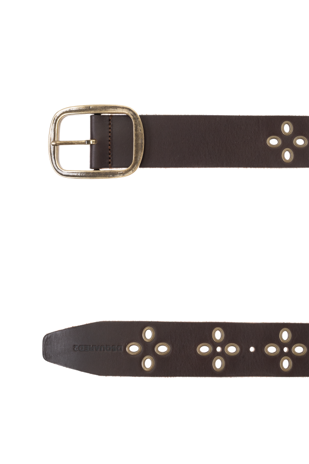 Dsquared2 Ledergürtel mit Nieten