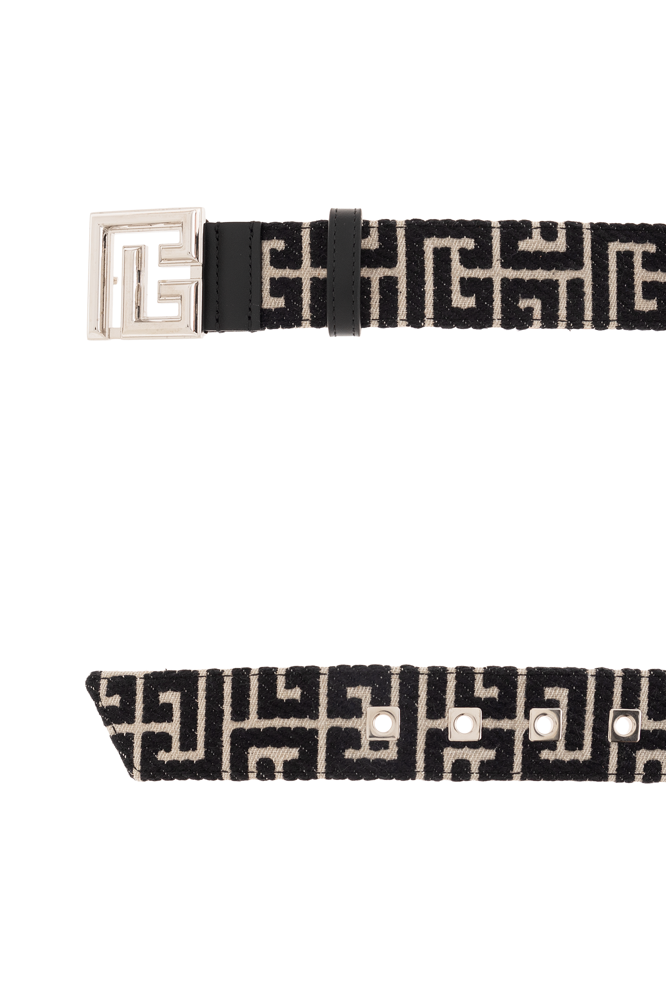 balmain low-top Belt with monogram
