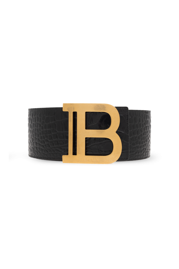 GenesinlifeShops Canada - Balmain Kids B logo buckle belt - Black
