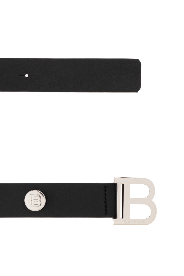 Balmain Kids logo-embossed belt