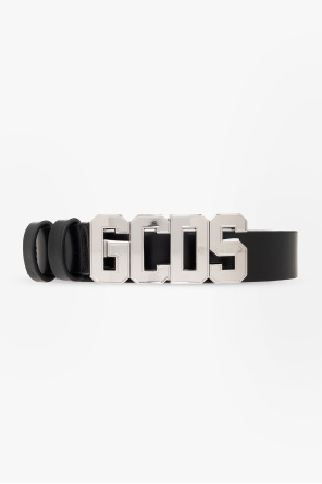Leather belt with logo od GCDS
