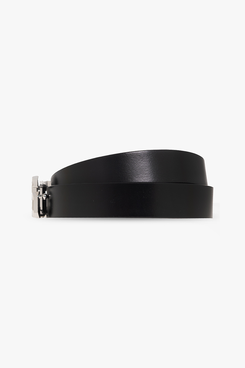 GCDS Leather belt with logo