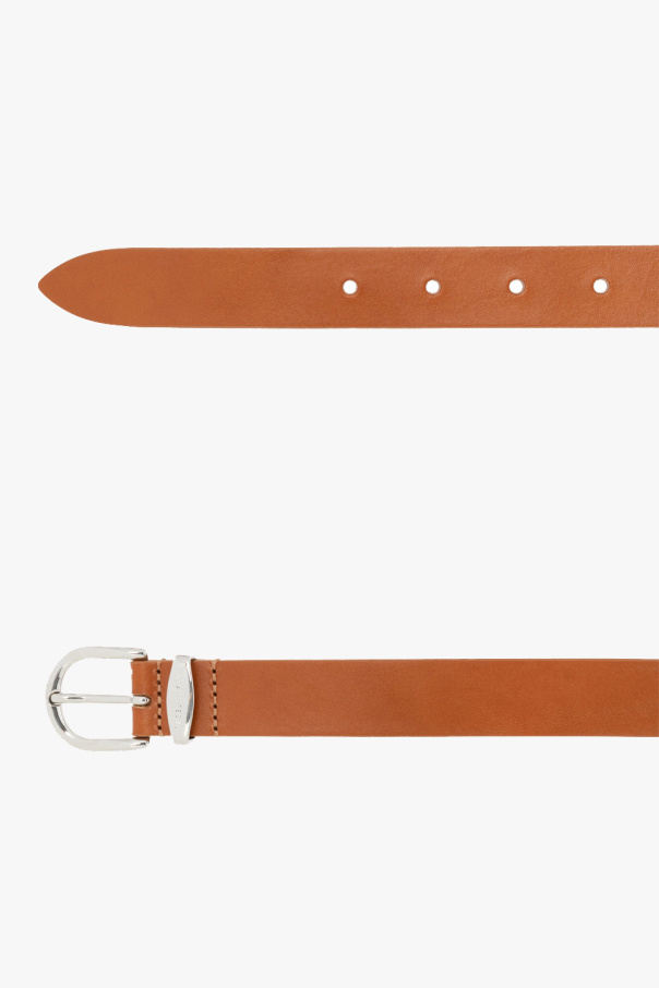 MARANT Leather belt with logo