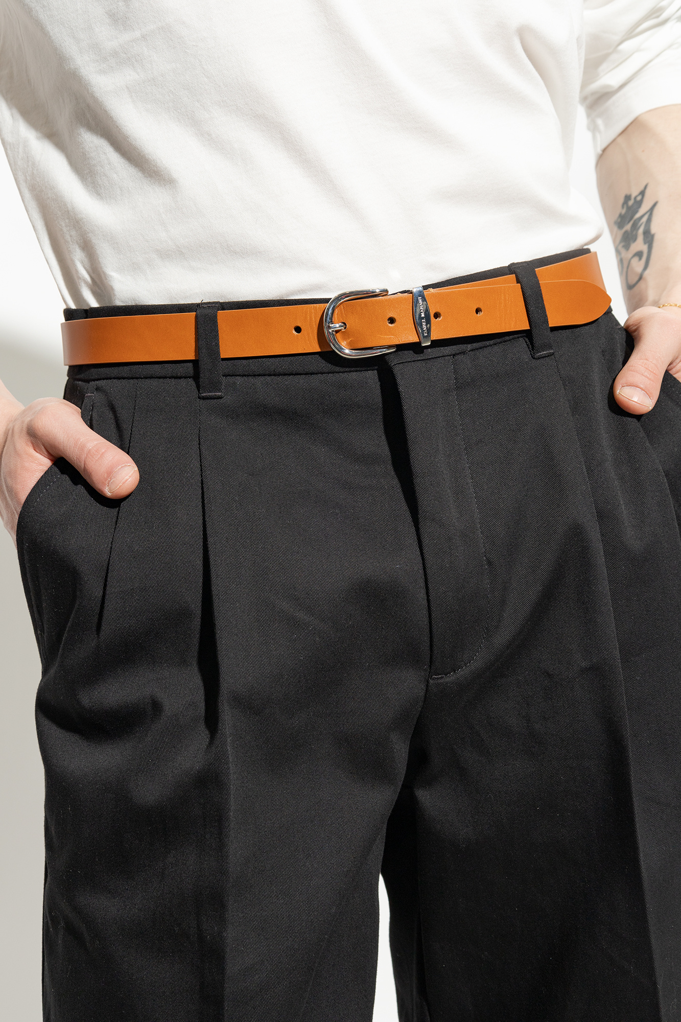 Isabel Marant Leather belt with logo