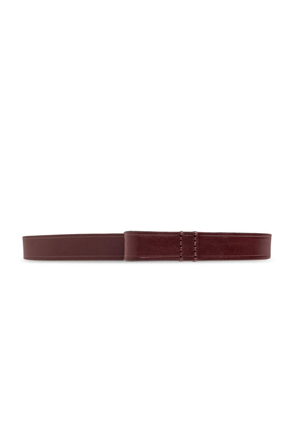 Leather belt 