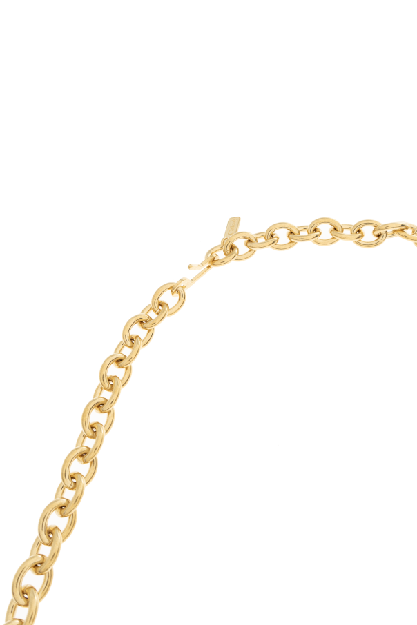 Chloé Brass belt with logo