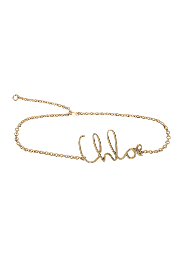 Chloé Brass belt with chains