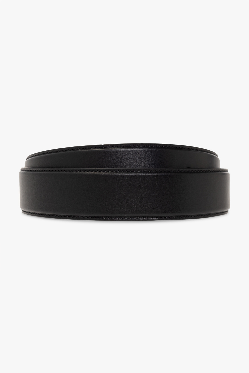 Versace Leather belt with logo