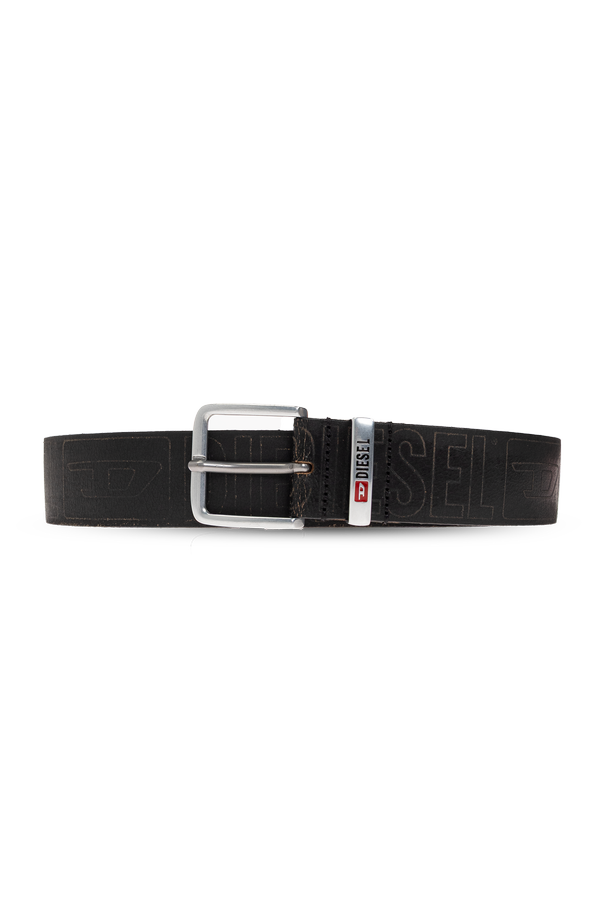 Leather belt ‘DIESEL LOGO B-BISCOTTO’ od Diesel