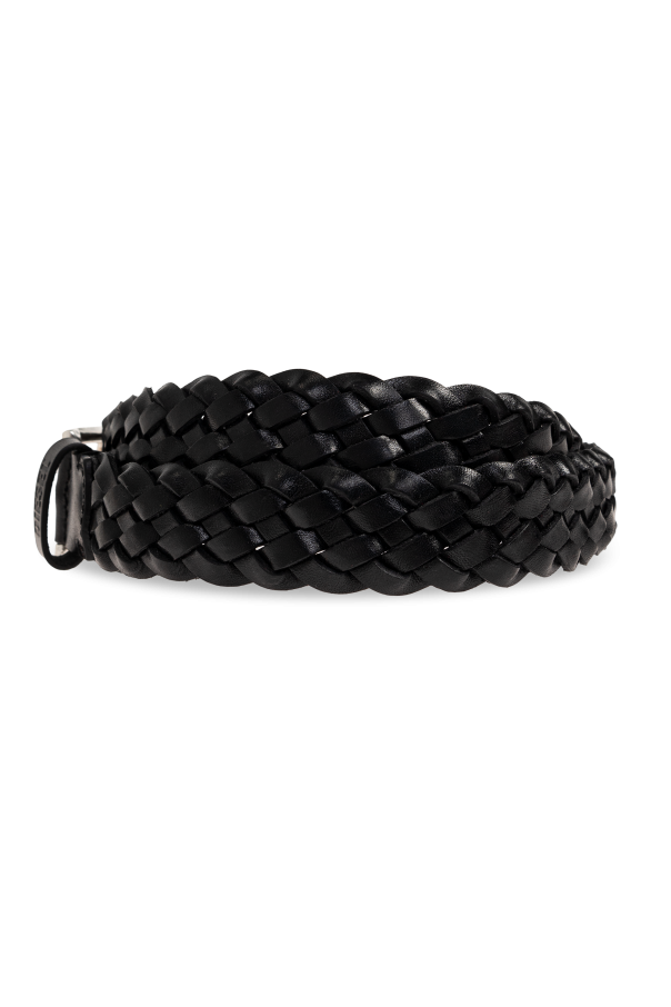 Diesel Braided leather belt ‘DIESEL LOGO B-FLAG’