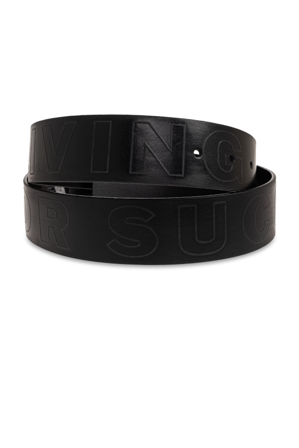 Diesel Leather belt ‘DIESEL LOGO B-FSL-OUTLINE’