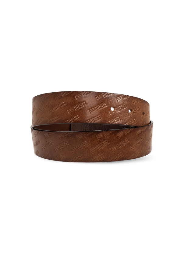 Diesel Leather belt ‘DIESEL LOGO B-MONOGRAM’