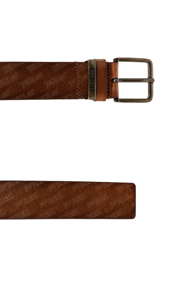 Diesel Leather belt ‘DIESEL LOGO B-MONOGRAM’