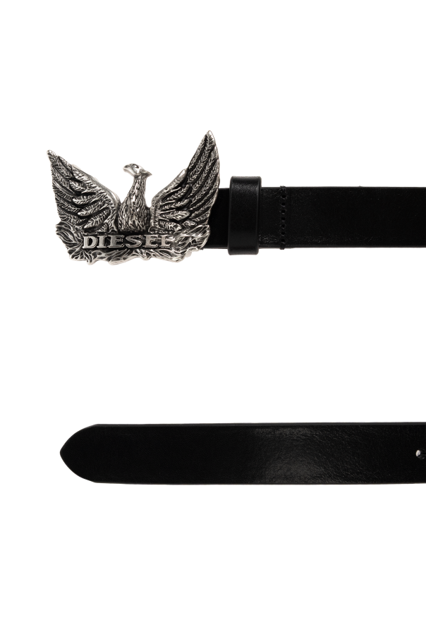 Diesel ‘LOGO B-PHOENIX’ leather belt