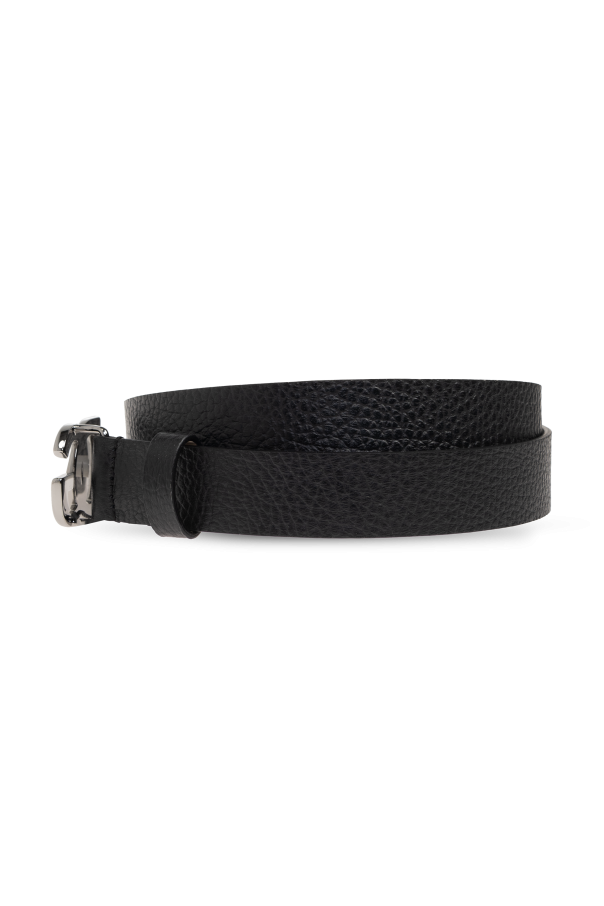Dolce & Gabbana Kids Leather belt with logo