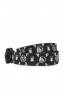 Philipp Plein BLACK Leather belt with logo