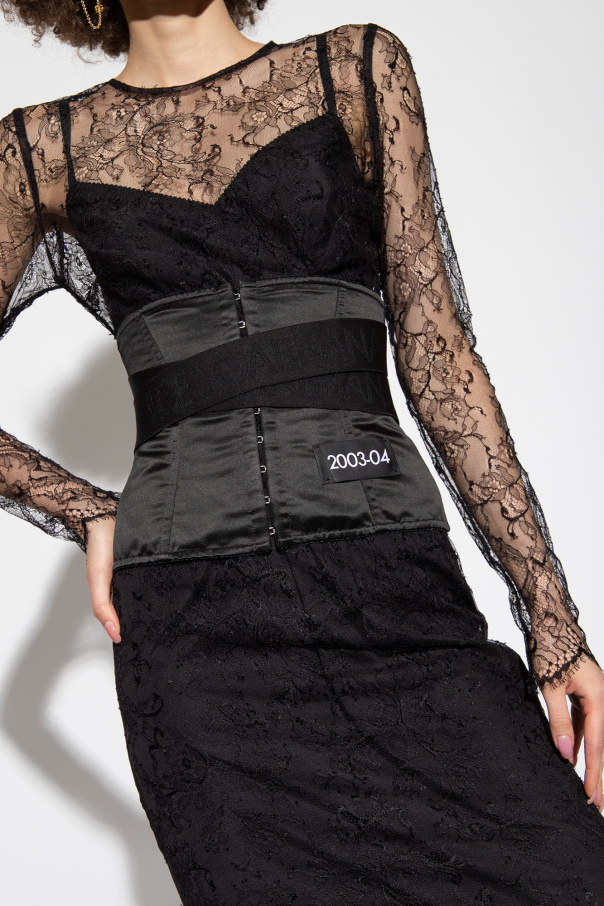 Dolce & Gabbana ‘RE-EDITION 2003-04’ collection corset belt