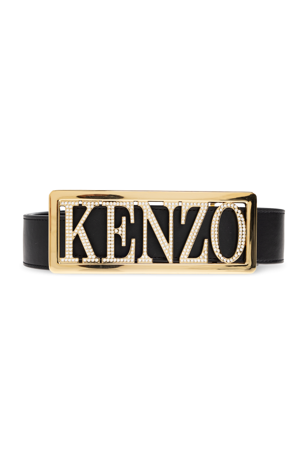 Kenzo Leather belt with logo