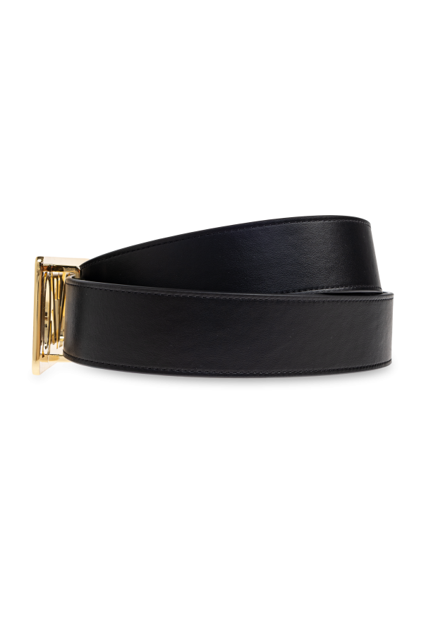 Kenzo Leather belt with logo