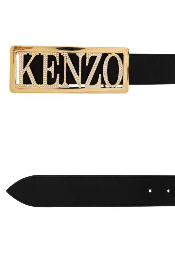 Kenzo Leather belt with logo