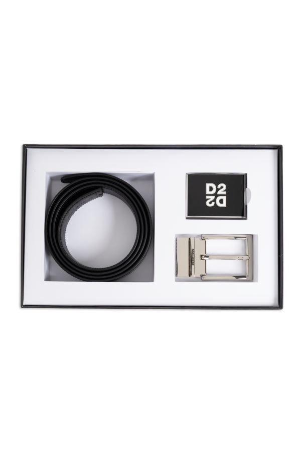 Belt with interchangeable buckles od Dsquared2