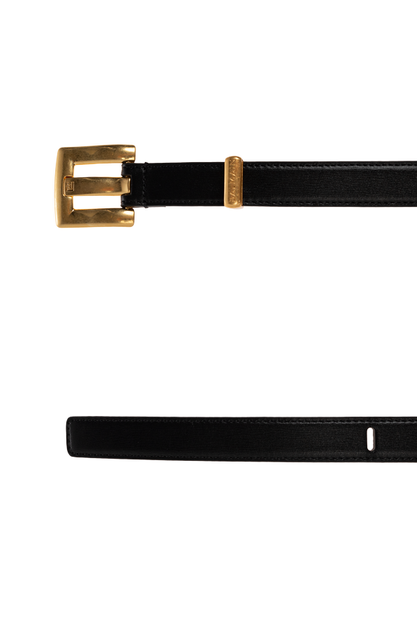 Balmain Leather belt with buckle